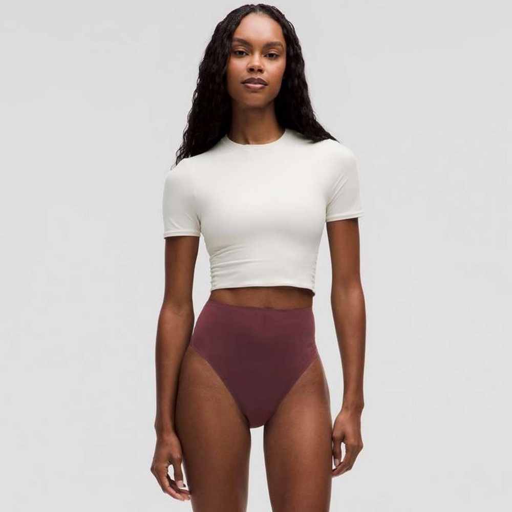 NWT Lululemon Wundermost Thong High Waist Underwear Garnet XS